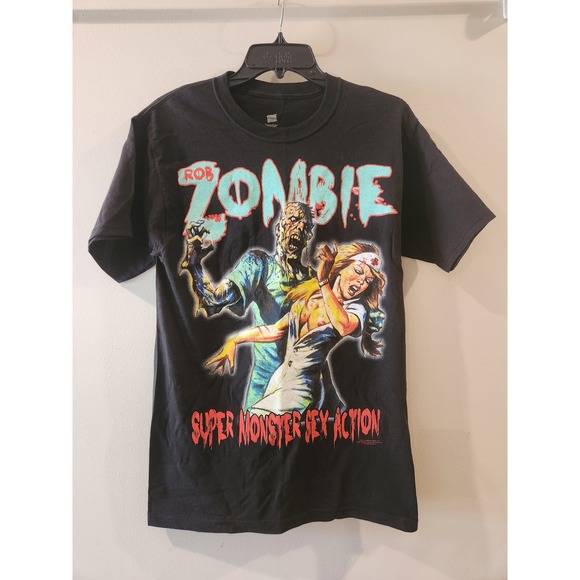Rob Zombie T-Shirt Super Monster Sex Action Graphic Band Tee Size Small VTG 2012 - Picture 1 of 4